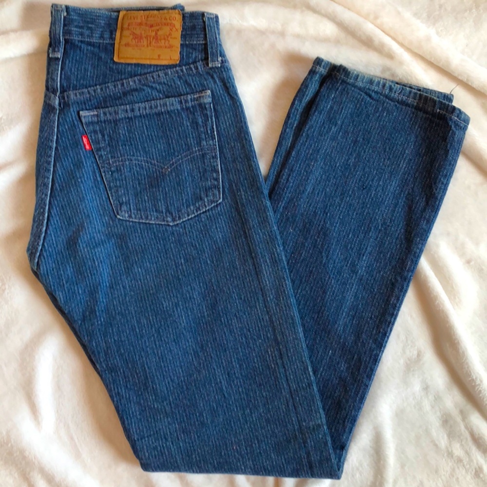 *vintage LEVIs* pinstripe 501s mint condition!